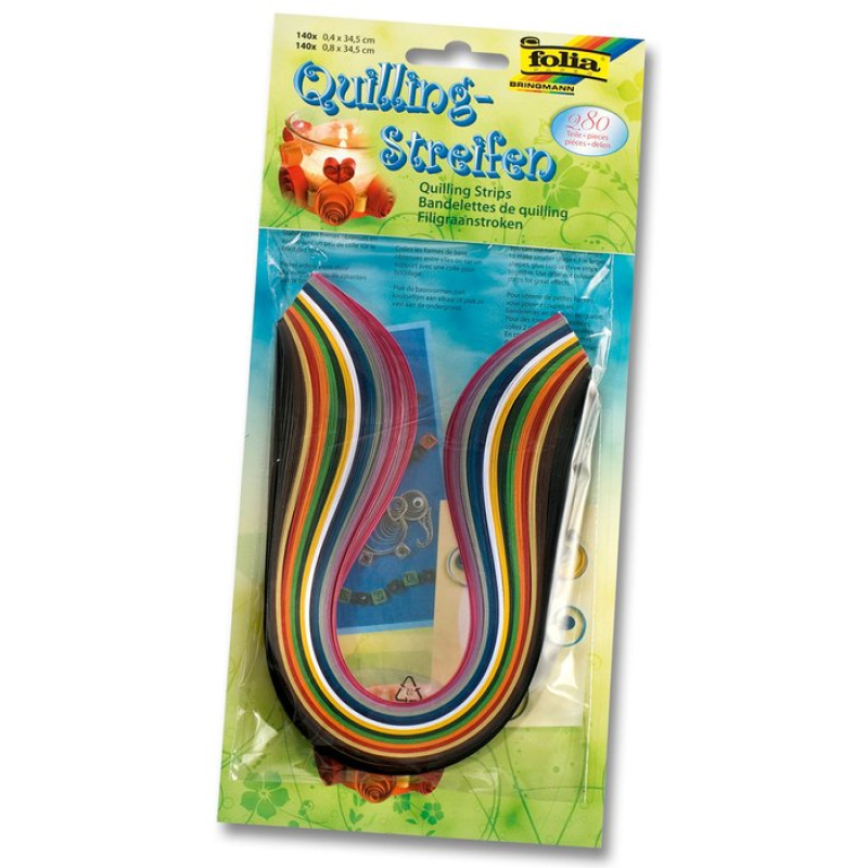 Folia • Quilling strips 2x 140assorti (2920-1282)